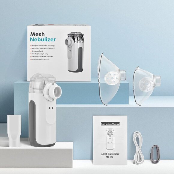 Handheld Nebulizer for Travel and Household Use with 1 Set Accessories(1 Set(Any - Picture 7 of 8